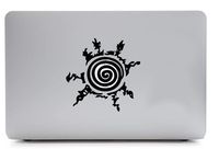Naruto 4.5" W Decal Sticker for Laptop MacBook Compatible with All MacBook Pro Clear Printed Sticker