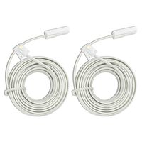 RJ11 Telephone Cord Line to UK BT 6P2C Pin Modular Phone Cable Wire Male to Male Plug 4.5M/ 14.7 feet For Landline Extension Straight Cable White