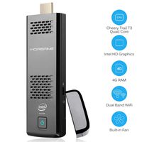 MOREFINE Mini PC,Windows 10 Computer Stick with Intel Atom Z8350,4GB DDR and 64GB EMMC,Support 4K HD,Dual Band WiFi AC,BT 4.0,HDMI,USB3.0,USB2.0,Micro SD