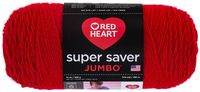 Red Heart Super Saver Jumbo Yarn, Cherry Red