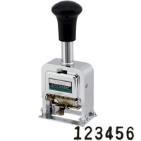 Lion Pro-Line Heavy-Duty Automatic Numbering Machine, 6-Wheel, Gothic, 1 Numbering Machine (C-72)