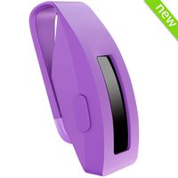 HSWAI [Updated Version] Clip Replacement for Fitbit Inspire & Fitbit Inspire HR, Made of Soft Comfortable Silicone, 360°Protection [No More Lost Trackers]（Clip-Purple）