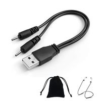 TWS I7S USB Dual Power Charger Charging Cable for HBQ i7, i7s Earbuds (20CM)