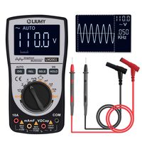 Oscilloscope Multimeter 2.0 Update,LIUMY Professional LED Handheld Oscilloscope Multimeter with 200ksps A/D Automatic Waveform Capture Function,DC/AC Voltage/Current Test,HD Display with Backlight