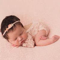 Vintage Newborn Baby Girl Lace Romper Bodysuit Photography Props Costume Clothes