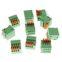 DGZZI 10PCS KF141R KF141V 8P 2.54mm Pitch 4 Position Spring Terminal Block PCB Connectors