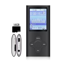 G.G.Martinsen Black on Black Versatile MP3/MP4 Player with a Micro SD Card, Support Photo Viewer, Mini USB Port 1.8 LCD, Digital MP3 Player, MP4 Player, Video/Media/Music Player