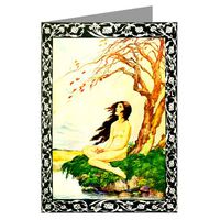 Twelve Note Cards of Into This Universe and Why Not Knowing Illustrations by Willy Pogany from Edward Fitzgeralds Rubaiyat of Omar Khayyam