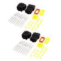 uxcell a14052300ux1125 2 Set 8-Pin 8 Positions Sealed Waterproof Cable Connectors Sockets 2 Pack