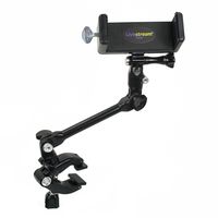 Livestream Gear - PHABLET Jam Clamp Setup for Streaming or Video Recording, to Fit Large Sized Smartphone Devices Like iPhone 6 Plus, Galaxy Note. + Sport Cameras. (Phablet Jam Clamp)