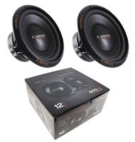 (2) Cadence CM12D2 12" Subwoofer Dual 2 Ohm 2" DVC 1200W Bass Sub Car Audio