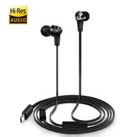 USB Type C Earphones, Earbud Headphones with Mic & DAC Chipset for 2018 New iPad Pro/MacBook, Google Pixel 3/2/XL, HTC U12/U11/10, Sony Xperia, Xiaomi, Huawei, OnePlus, Essential, Razer USB C Phones