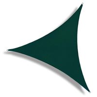 PATIO Paradise 9' x 9' x 9' Green Sun Shade Sail Equilateral Triangle Canopy, 180 GSM Permeable Canopy Pergolas Top Cover, Permeable UV Block Fabric Durable Outdoor, Customized Available