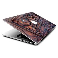 Skins for Apple MacBook Pro 13 inch Retina Laptop Notebook Skin Vinyl Stickers Cover Decals, Fits Model A1425, A2675, A1502, A2835 - Steampunk Metal Panel Vault Fan Gear