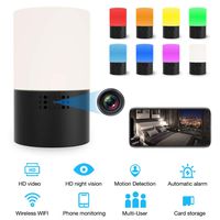 Hidden Camera Led Table Lights 1080p WiFi Wireless Night Vision with Seven Level Motion Detection Sensitivity,Password Protection and Automatically Turn on/Off IR Light Function for iPhone/Android