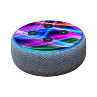 MightySkins Skin Compatible with Amazon Echo Dot (3rd Gen) - Light Waves | Protective, Durable, and Unique Vinyl Decal wrap Cover | Easy to Apply, Remove, and Change Styles | Made in The USA