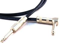 Conquest Sound HQA 3 Hi Definition 3-Foot Guitar/Instrument Cable - 1/4-Inch Straight to 1/4-Inch Right Angle Plugs