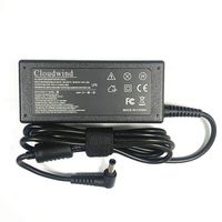 Cloudwind 19V 3.42A 65W Replacement Adapter Charger for Asus K50IJ K53E K53U K55 K55A K55N A52F A53E U46E U52F S46CA S56CA X53E X53U X54C X54H X55A X55C X75A; R503U Power Cord Included.