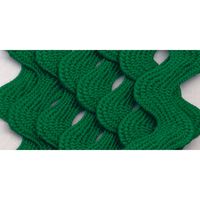 Wrights 117-401-044 Polyester Rick Rack Trim, Emerald, Medium, 2.5-Yard