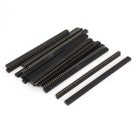 uxcell 20 Pcs Female PCB Header 40 Way 2mm Pitch Connector Black