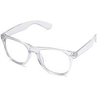 SOJOS BlueLight Blocking Glasses Square Nerd Eyeglasses Computer Glasses SJ5071 with Transparent Frame/Anti-blue Light Lens