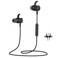 Bluetooth Headphones with Microphone Wireless Headphones in-Ear Bluetooth Earbuds Wireless Earbuds with Mic Magnetic Ear Buds Sweatproof Earphones Sports Running Gym Workout Noise Cancelling