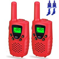 Toys for 7-8 Year Old Girls, Cooco Long Range Two-Way Radios for Adult Boys Toys Age 3-12 Gifts for 3-12 Year Old Girls Gifts Boys Age 3-12 Red CCUSWT003