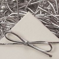 16 Inch Metallic Silver Stretch Loops (50)