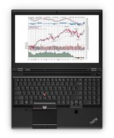 Lenovo ThinkPad P50 20En 15.6" Notebook, 16 GB RAM, 256 GB SSD, NVIDIA Quadro M2000M, Black (20EN001SUS)