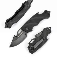 MOSSY OAK Mini Folding Pocket Knife, 2.5-inch Stainless Steel Drop Point Blade - G10 Handle EDC Multifunction Tool with Bottle Opener and Glass Breaker (Stonewash)