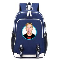 Chad Wild Clay Printed Backpack Travel Laptop Bag Share The Love With USB Charging Port