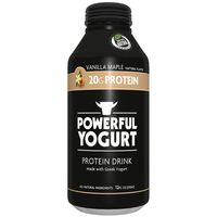 Powerful Drink - Protein Shake, Meal Replacement Shake, Greek Yogurt, Gluten Free, Ready to Drink, 20g Protein, Vanilla Maple, 12 Pack