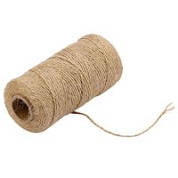  Clothful  100M Handmade Linen Cords Burlap Twine Rope String DIY Craft Decoration