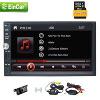 Double 2 din in Dash 7 inch GPS Navigation 2 din headunit car pc Support 1080P Video Mirror Link USB/SD no DVD Player Bluetooth TF AUX Steering Wheel Control+Wireless Back-up Camera