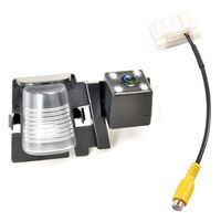 EWAY Rear View Backup Camera for Jeep Wrangler 2007-2018 Reverse Reversing License Plate Camera & for Jeep Wrangler JK Backup Camera Video in-Dash Radio Wire Input Harness AV Plug to Display