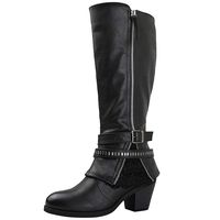 GLOBALWIN Women's 18YY32 Black Fashion Boots 8.5M