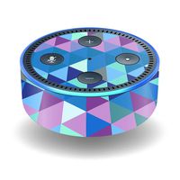 MightySkins Skin Compatible with Amazon Echo Dot (2nd Gen) - Purple Kaleidoscope | Protective, Durable, and Unique Vinyl Decal wrap Cover | Easy to Apply, Remove, and Change Styles | Made in The USA
