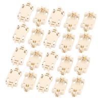 uxcell 20 Pcs Off White Plastic Button Coin Cell Battery Socket Holder for CR2032