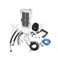 XKH Group Chrome Reefer Oil Cooler Fan Cooling System For Harley Softail 2001-2017 2015