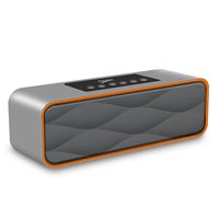 Portable Wireless Bluetooth Speaker FM Radio MP3 Player,XPLUS Portable Travel Wireless Stereo Strong Enhanced Bass Bluetooth Speaker Works with iPhone,iPad, Samsung,Nexus,HTC and More(Grey)