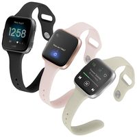 (Pack of 3) Boname Thin Feminine Bands Compatible with Fitbit Versa 2/Versa/Fitbit Versa Lite/SE, Women Cute Slim Soft Replacement Wrist Bands for Fitbit Versa Edition