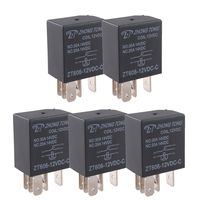 ESUPPORT Car Heavy Duty Relay Switch 12V 30A SPDT 5Pin Waterproof Electrical Automotive Pack of 5