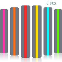 Convenient 6 Pieces Guided Reading Strips - Colored Overlays Highlight Bookmarks for Children and Teacher Teaching