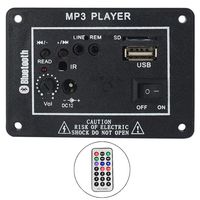 Hainter Power Amplifier Board Audio Bluetooth Power Amplifier USBTF Player subwoofer Amplifier Motorcycle car Home for 5 inch Speaker DIY 30W