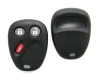 Replacement Case Compatible With GM Cadillac Chevrolet GMC 3-Button Key Fob Remote (FCC ID: LHJ011)
