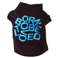 Hemlock Small Dog T-Shirt Pets, Teddy Clothes Puppy Cat Clothes Doggy Clothes Tee Shirts (M, Black-2)