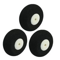 3pcs RC Model Airplane Super Light Sponge Tire Tail Wheel 30mm 1.2"