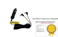 Dual Dc Car Power Adapter Cord for Coby Tf-dvd7750 Tf-dvd7751 Tfdvd7752 Tf-dvd9952 GPX Pd7709b Pd7711b Pd7719b Insignia Mddvd10 Ns-d7pdvd Portable Dvd Players