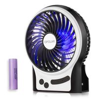 OPOLAR Small Rechargeable Portable Handheld Fan with 3350mAh Battery, Battery Operated Camping Fan for Travel with 4-15 Working Hours, Powerful & 3 Speeds, Ideal for Indoor & Outdoor Use