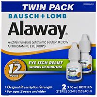 Bausch + Lomb Alaway Antihistamine Eye Drops, 0.34 Ounce Bottle Twinpack